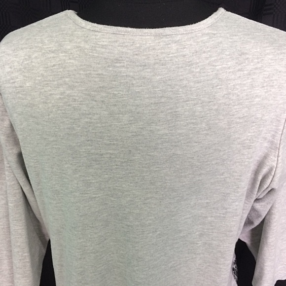 ✨CLEARANCE✨  Quacker Factory Gray Sequin Lace Top Size XL - Picture 5 of 7
